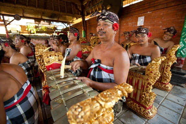Balinesische Musiker — Stockfoto
