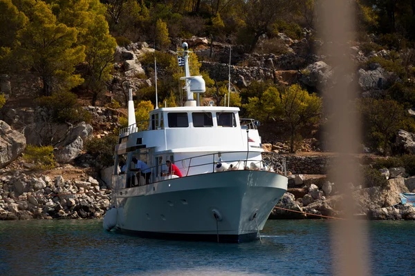 Saron Körfezi, Yunanistan - 23 Eylül: denizciler katılmak yelkenli içinde "viva Yunanistan 2012" 23 Eylül 2012 tarihinde saronic gulf, Yunanistan. — Stok fotoğraf