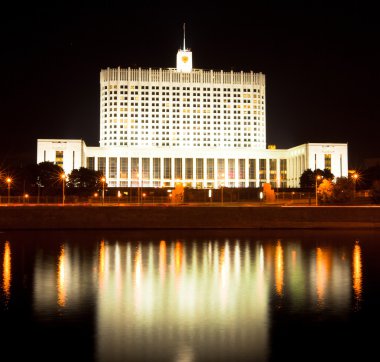 Rus beyaz gece evde. Moscow, Rusya Federasyonu.