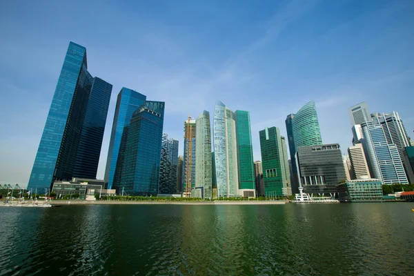 Wolkenkratzer des Geschäftsviertels Singapore, Singapore — Stockfoto