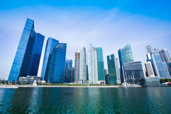 Skyscrapers of Singapore business district, Singapore Stock Photo