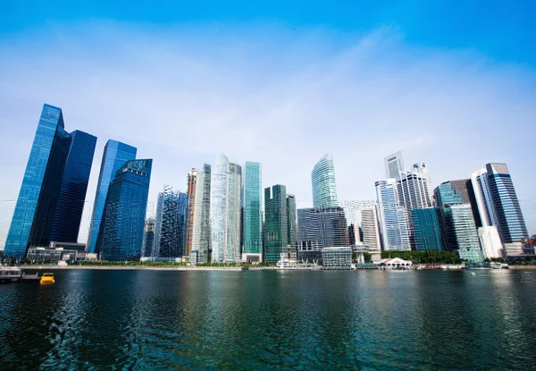 Amplio panorama de skyline Singapur —  Fotos de Stock