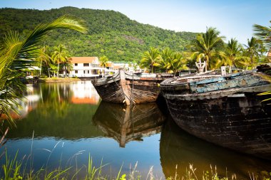 eski balıkçı köyü, yeni otel inşaatı 11 Mart 2012 tarihinde ko chang, Tayland