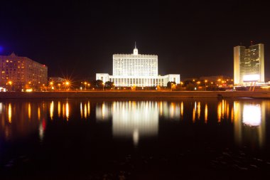 Rus beyaz gece evde. Moscow, Rusya Federasyonu.
