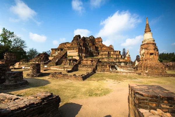 WAT mahathat Tapınağı, ayutthaya, Tayland — Stok fotoğraf