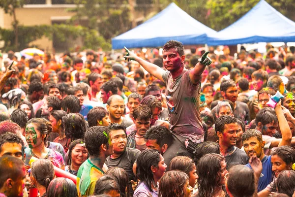 Holi festivalen av färger — Stockfoto