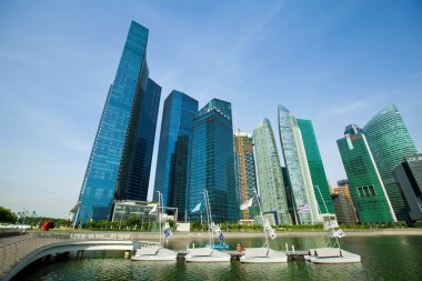 marina defne iş bölgesi Singapur üzerinde şehirde bir görünümü