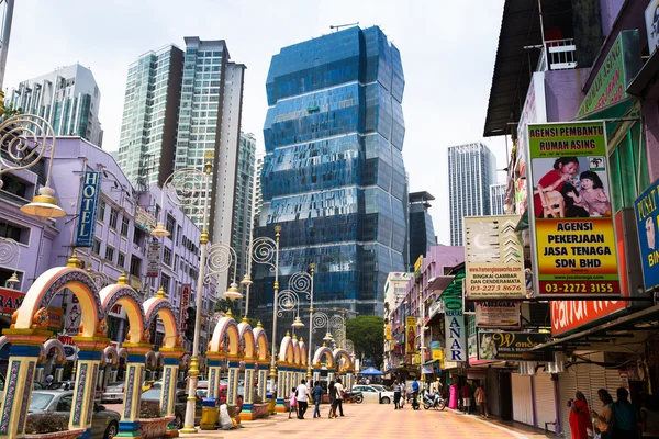 Une des rues du centre-ville de Kuala Lumpur — Photo