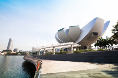 Singapur - 15 Nisan: Singapur 15 Nisan 2012 tarihinde marina defne iş bölgesinde şehrin bir görünüm.