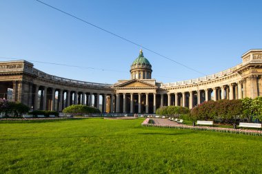 St.Petersburg, Rusya Federasyonu - 21 Mayıs: kazan Katedrali veya kazanskiy kafedralniy sobor 21 Mayıs 2012 yılında st.petersburg, Rusya Federasyonu.