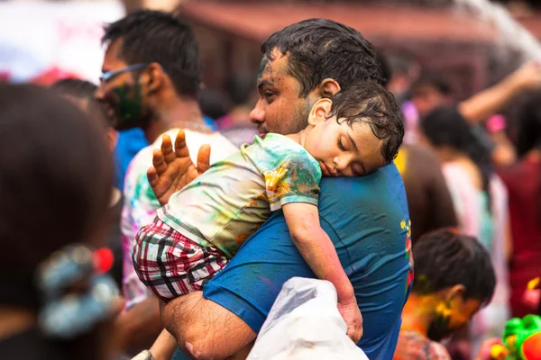 KUALA LUMPUR, MALAYSIA - 31 MAR: celebrato Holi Festival of Colors, 31 Mar 2013 a Kuala Lumpur, Malesia. Holi, segna l'arrivo della primavera, essendo uno dei più grandi festival in Asia . — Foto Stock