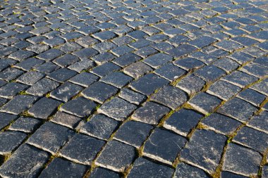 Arnavut kaldırımı - kaldırım taşları doku.