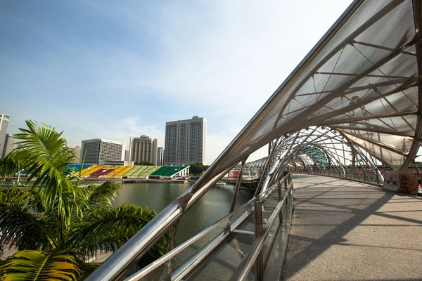 新加坡 — — 4 月 15 日： 在滨海湾商务区城市观对新加坡 2012 年 4 月 15 日. — 图库照片
