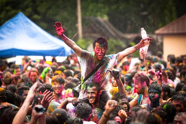 KUALA LUMPUR, MALAYSIA - MAR 31: celebrated Holi Festival of Colors, Mar 31, 2013 in Kuala Lumpur, Malaysia. Holi, marks the arrival of spring, being one of the biggest festivals in Asia. Stock Photo