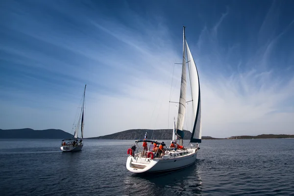 Regaty żeglarskie w Grecji — Zdjęcie stockowe