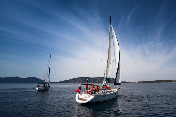 Sailing regatta in Greece — Stock Photo, Image