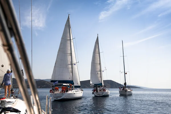 Sailing regatta in Greece — Stock Photo, Image