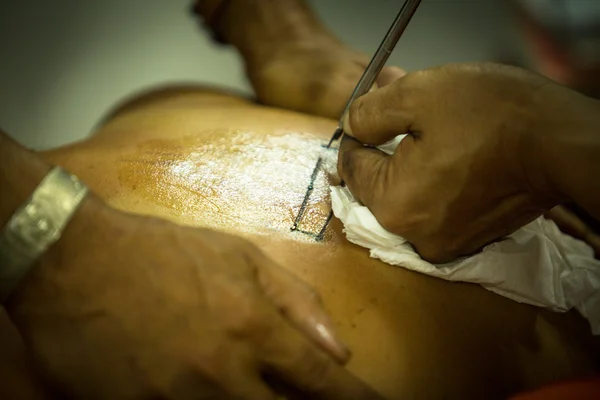 Yantra tatuagens em Tailândia — Fotografia de Stock