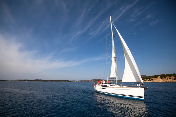 Sailing regatta in Greece Stock Image