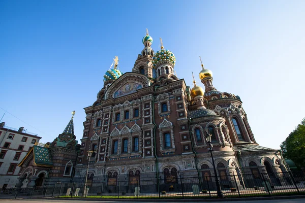 Kerk van de Verlosser op het bloed spilled in Sint-petersburg — Stockfoto