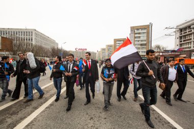 Moskova'da Suriye ralli