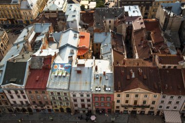 lviv city Hall Üstten Görünüm
