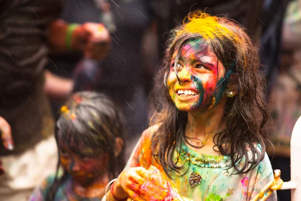Holi Festival of Colors in Malaysia Stock Picture