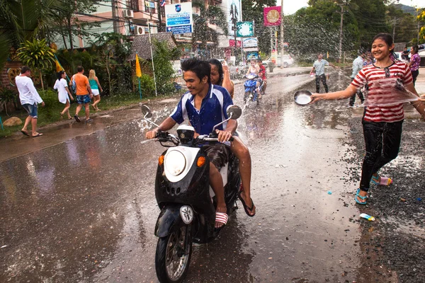 Festival de Songkran na Tailândia — Fotografia de Stock