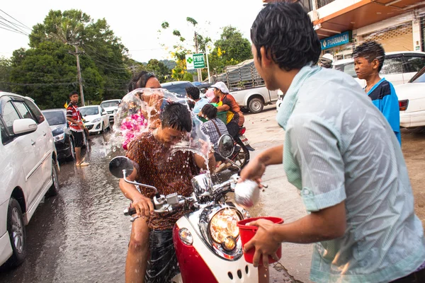 Festiwal Songkran w Tajlandii — Zdjęcie stockowe