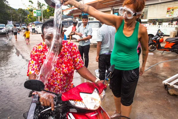 Festival de Songkran na Tailândia — Fotografia de Stock