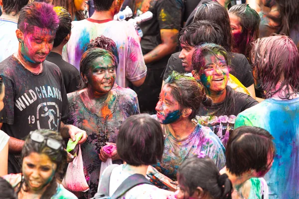 Holi festival van kleuren in kuala lumpur, Maleisië — Stockfoto