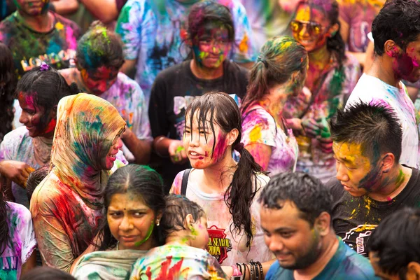 쿠알라룸푸르, 말레이시아에서 색상의 Holi 축제 — 스톡 사진