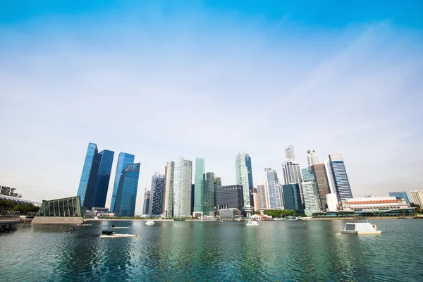 Panorama de Downtown Skyline Singapur . —  Fotos de Stock
