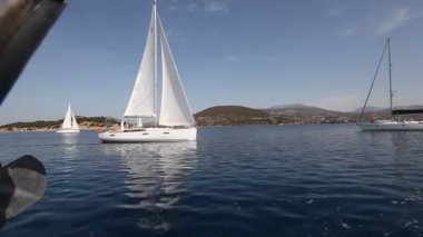 Peloponnese, Yunanistan-8 Mayıs: tekne yelken yelkenli ellada 2013, 8 Mayıs 2013 peloponnese, Yunanistan'ın 9 bahar sırasında rakip