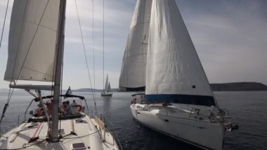 Peloponnese, Yunanistan-8 Mayıs: tekne yelken yelkenli ellada 2013, 8 Mayıs 2013 peloponnese, Yunanistan'ın 9 bahar sırasında rakip