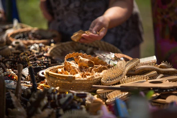 Sale of handicrafts — Stock Photo, Image