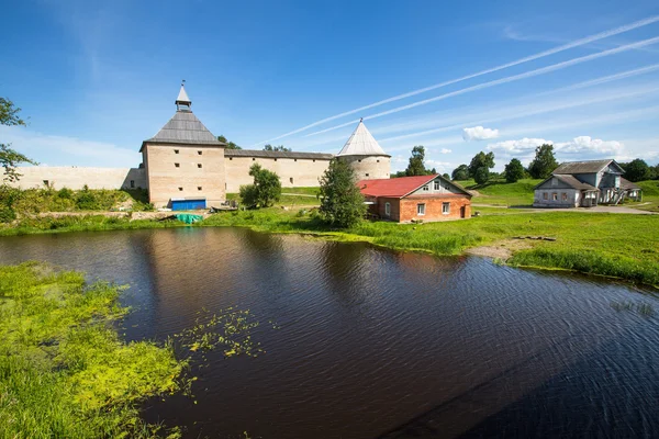 Pevnost městě staraya Ladožské, Rusko. — Stock fotografie