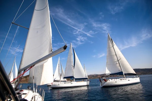 Yachting in Greece. Sailing. — Stock Photo, Image