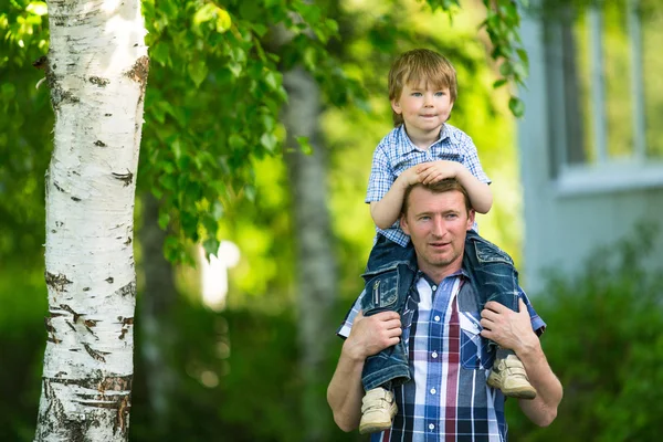 Father with his small son Stock Photo