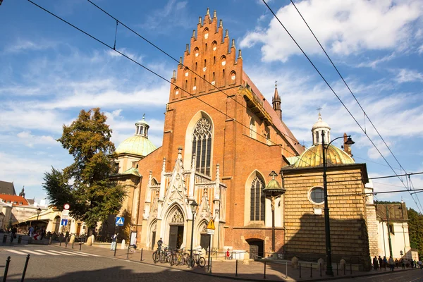 En av gatorna i historiska centrum av krakow, krakow, Polen — Stockfoto
