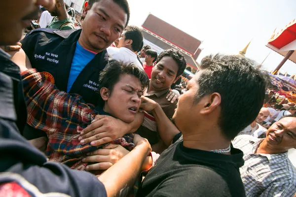 Participante não identificado Cerimônia do Dia Mestre capaz Khong Khuen — Fotografia de Stock