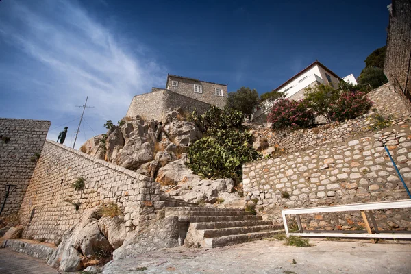 Blick auf Hydra-Stadt — Stockfoto