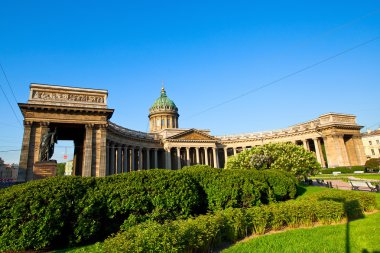 Kazan Cathedral, St. Petersburg, Russia clipart