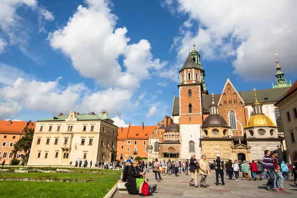 On territory of Royal palace in Wawel — Stock Photo, Image