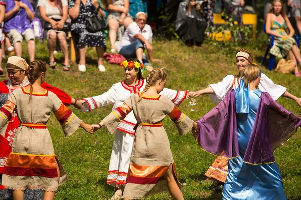 Local people celebrated Ivan Kupala Day — Stock Photo, Image