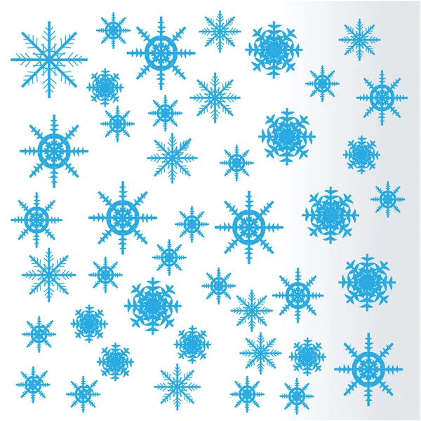 Copos de nieve. vector . — Archivo Imágenes Vectoriales