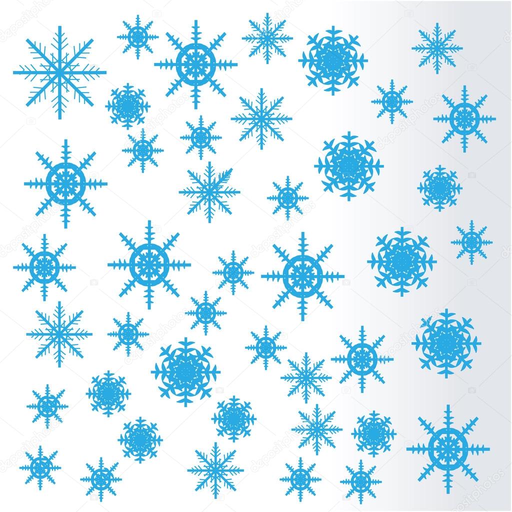 Snowflakes. Vector.