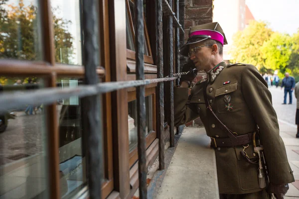 Fête des participants non identifiés de la cavalerie polonaise — Photo