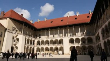 Arcades wawel Kalesi Krakow, Polonya.