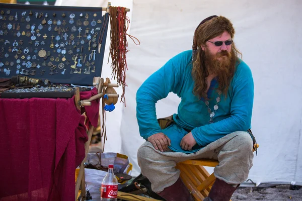 Unidentified participants during of international historical festival — Stockfoto